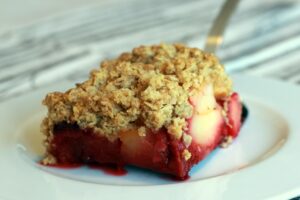 Crumble pomme framboise au Thermomix