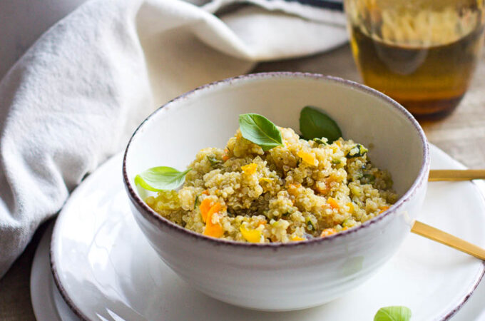 Pilaf de quinoa aux petits légumes au Thermomix