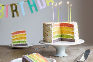 Rainbow cake au Thermomix {Gâteau d'anniversaire au Thermomix}
