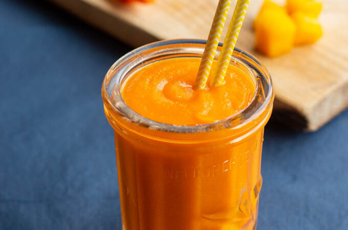 Smoothie mangue carotte orange au Thermomix