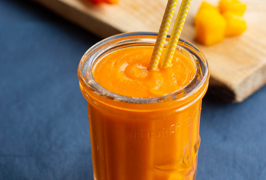 Smoothie mangue carotte orange au Thermomix