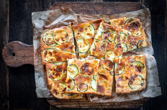 Scarpaccia de courgettes au parmesan au Thermomix