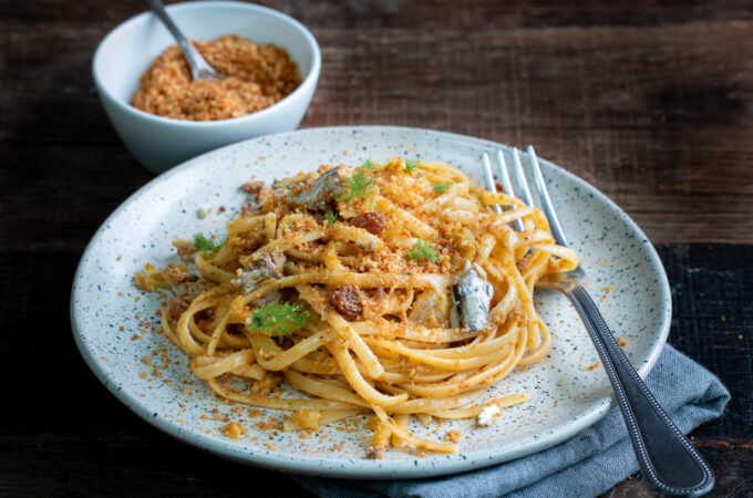Linguine aux sardines à la sicilienne au Thermomix