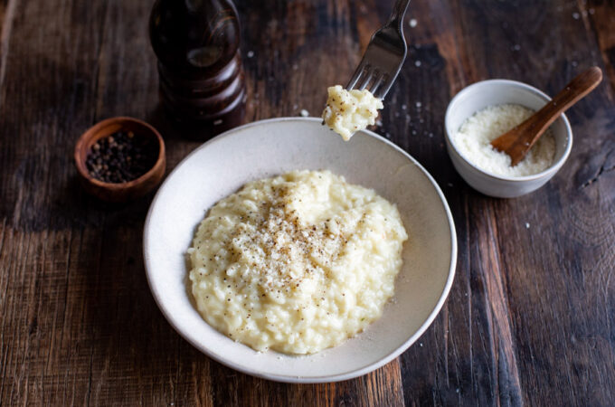 Risotto cacio e pepe au Thermomix