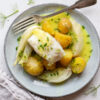 Cabillaud, pommes de terre et fenouil, sauce citron confit au Thermomix