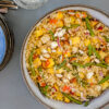 Salade quinoa nectarine feta et haricots verts au Thermomix