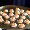 Recette de crackers au saumon fumé et oeufs de saumon au Thermomix.